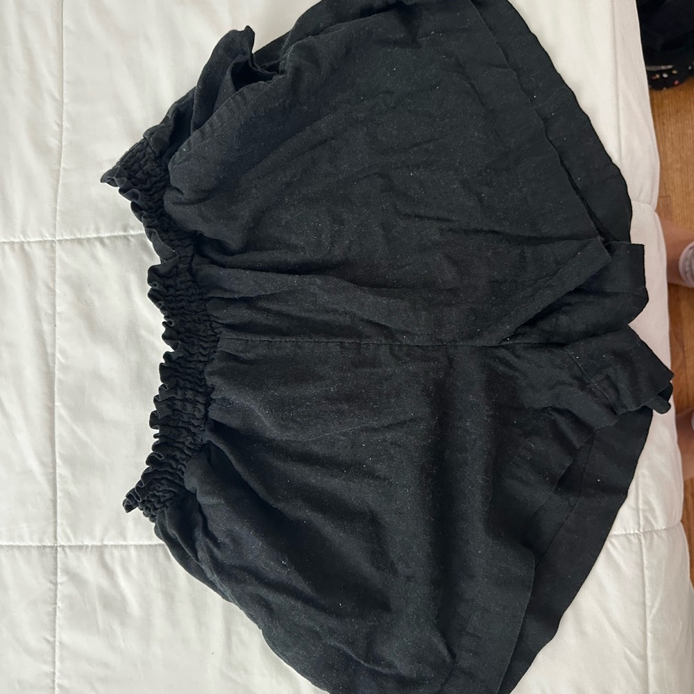 Ava & Viv High Waist Black Women's Shorts
